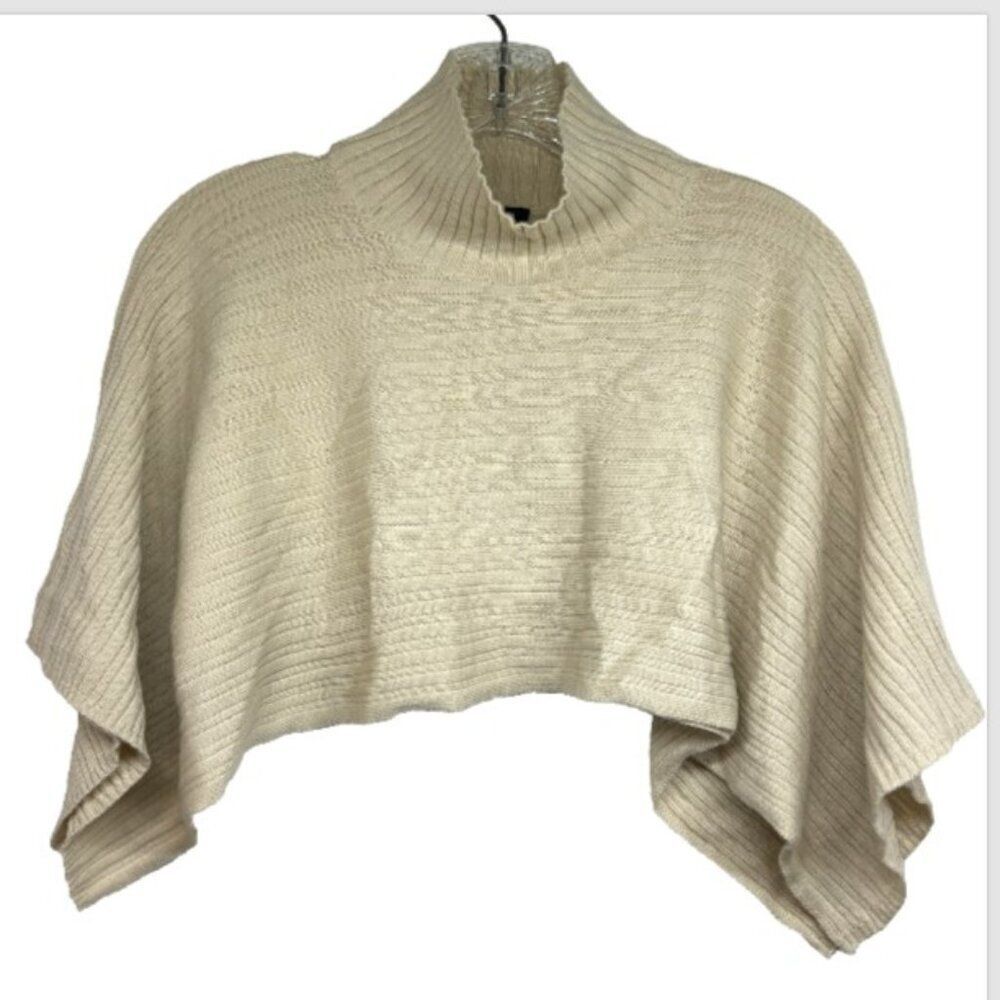 Worth New York Ladies sweater Topper Poncho shrug 100% wool P One Size capsule